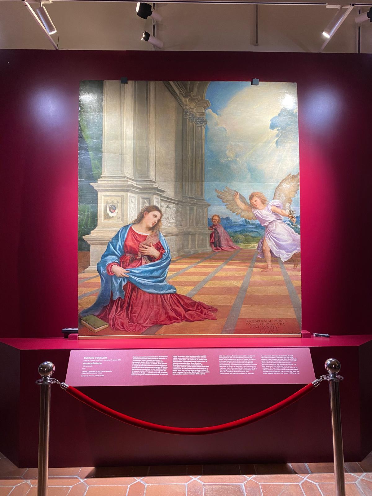 L'annunciazione Malchiostro di Tiziano Vecellio