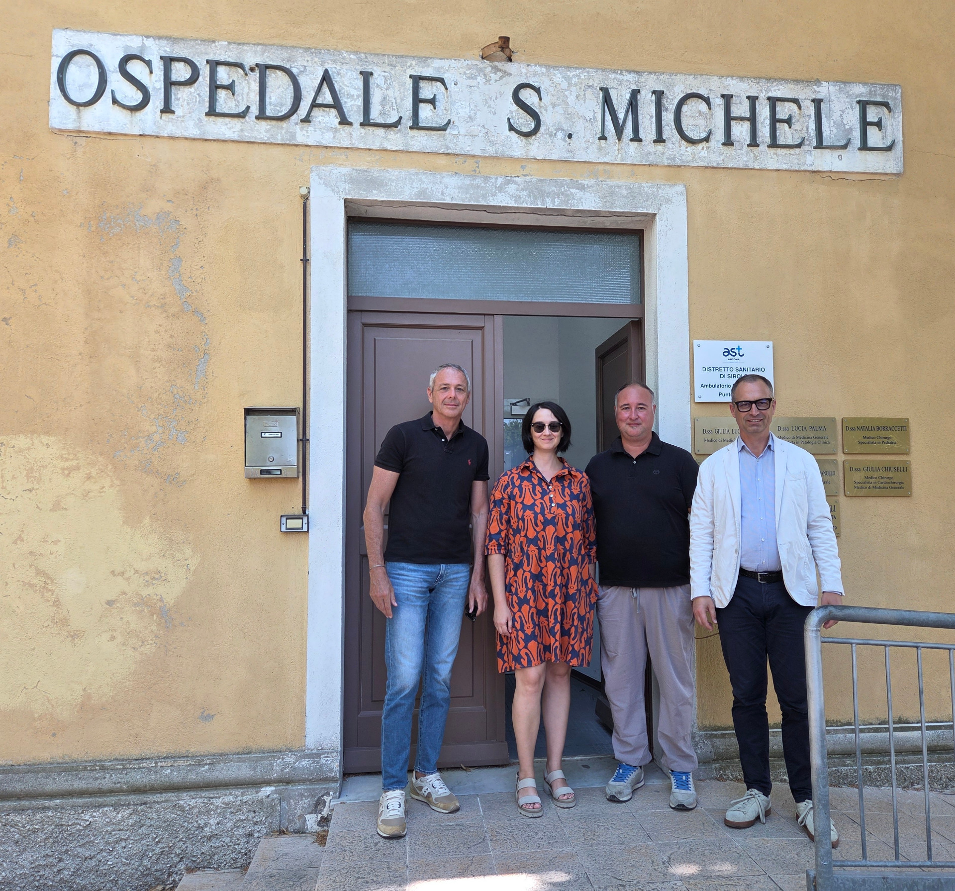 da sinistra: Gianluigi Tombolini, Natalia Borraccetti, Andrea Aiudi e Filippo Moschella