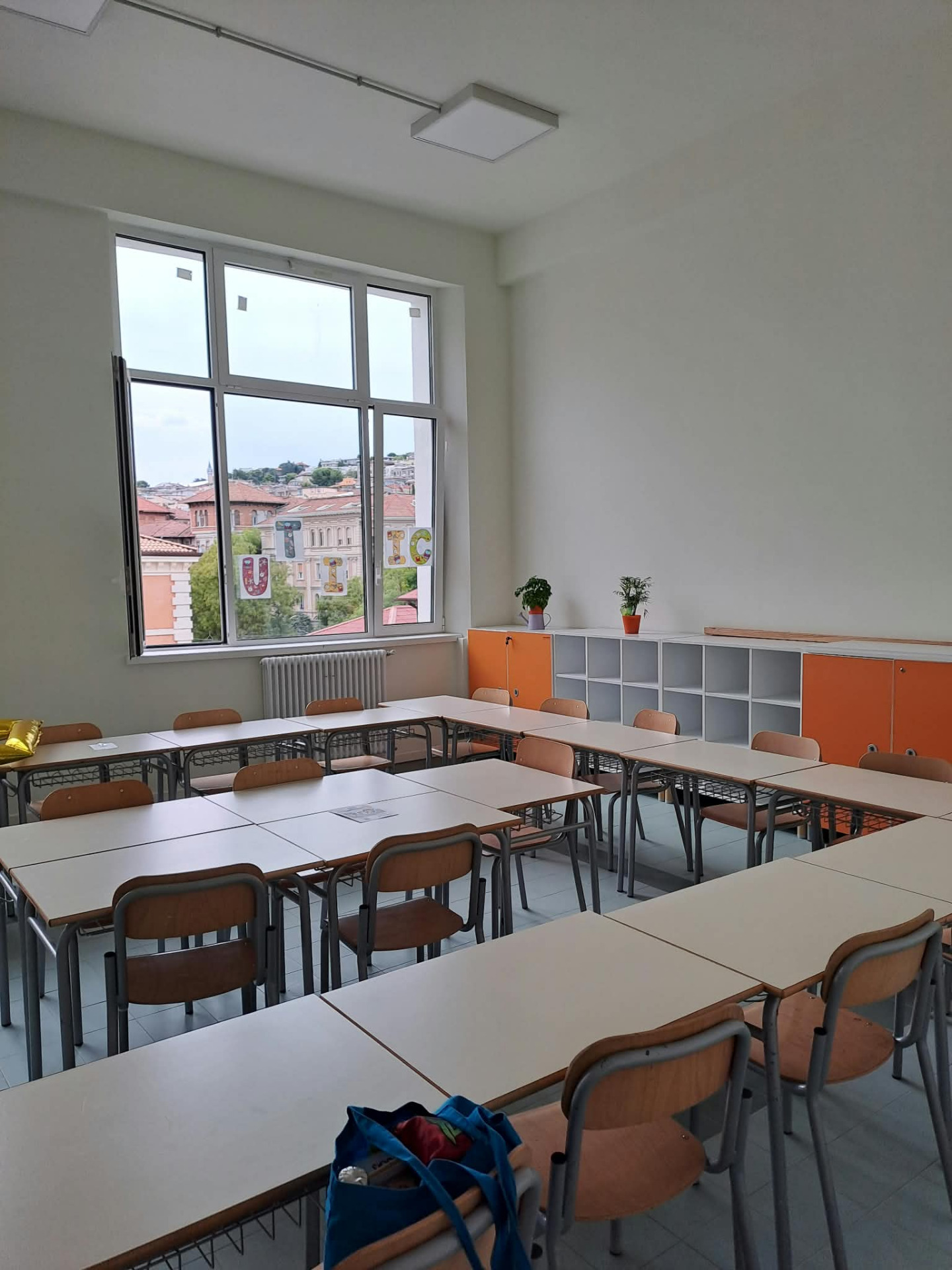 Una delle aule rinnovate