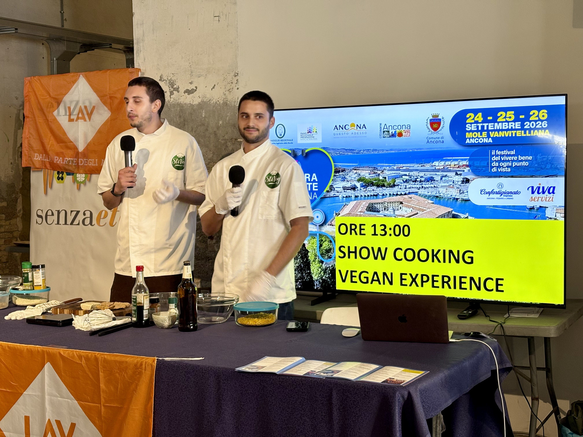 Cooking show vegano